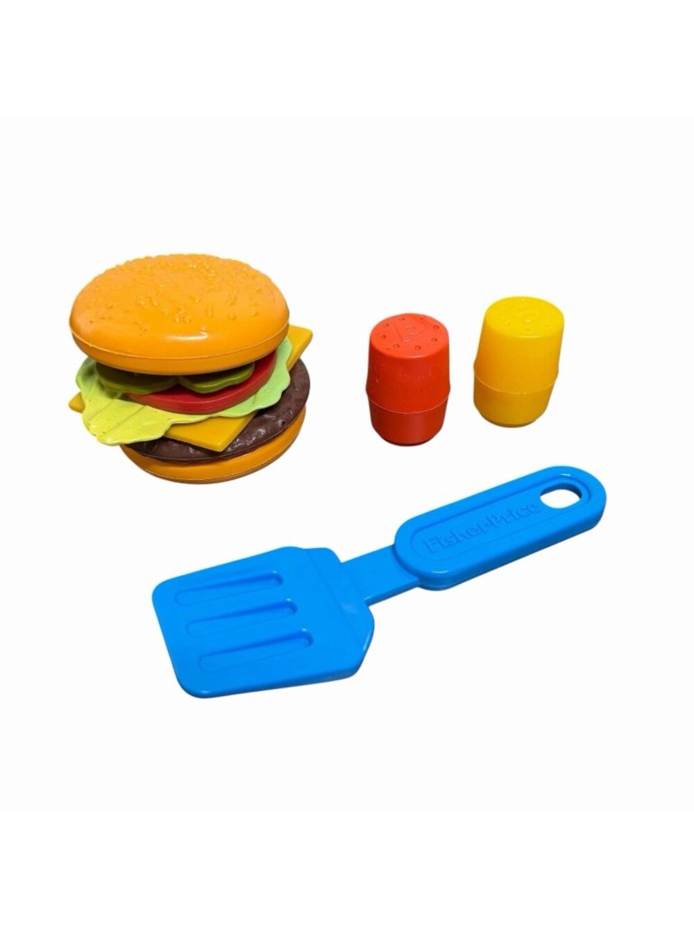 Fisher Price Fun with Food "#2135 Burger Deluxe Set" Vintage 1987 Complete